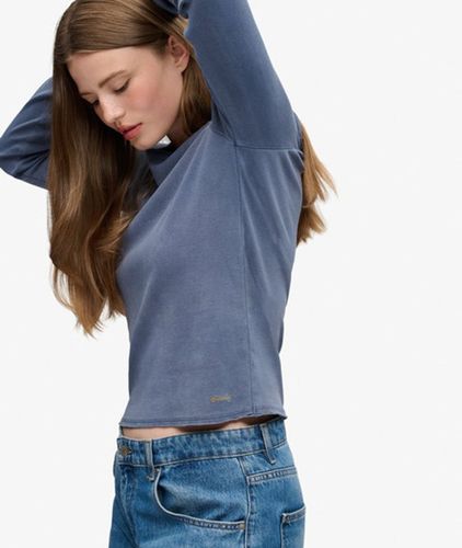 Damen Bardot Off-shoulder-top mit Schmaler Passform - Größe: 38 - Superdry - Modalova
