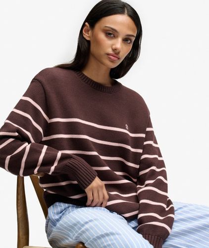 Damen OverGrößed Streifen-pullover - Größe: 38 - Superdry - Modalova
