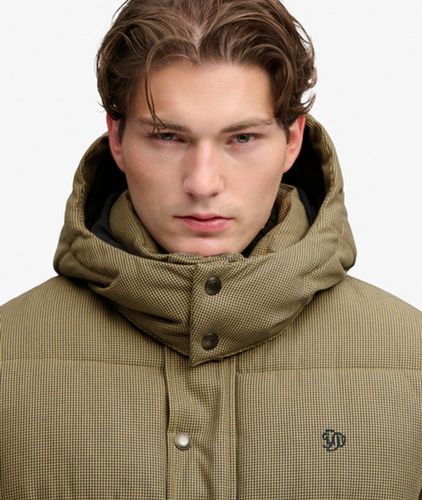 Herren Premium Kapuzenjacke mit Karomuster - Größe: L - Superdry - Modalova