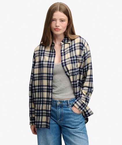 Damen Flanell-hemd mit OverGrößed-passform - Größe: 42 - Superdry - Modalova