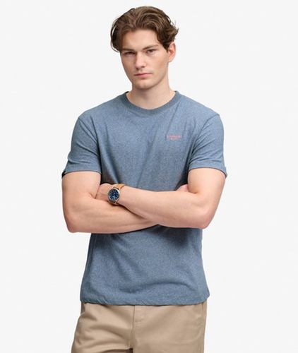 Herren Essential Stacked Logo T-shirt mit Schmaler Passform - Größe: L - Superdry - Modalova