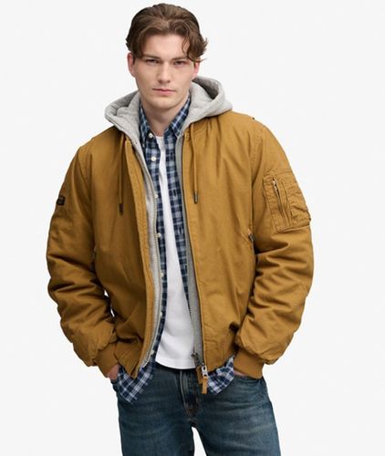 Herren Canvas MA1 Bomberjacke mit Kapuze - Größe: XL - Superdry - Modalova