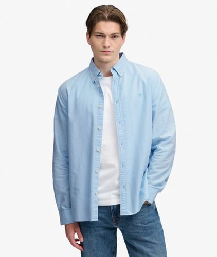 Herren Preppy Oxford Langarmhemd mit Lockerer Passform - Größe: M - Superdry - Modalova