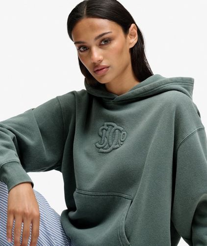 Damen Sd & co Monogram Kapuzenpullover Lockere Passform - Größe: 36 - Superdry - Modalova