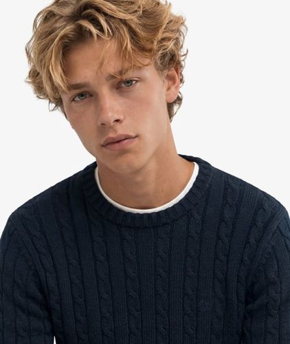 Herren Cable Knit Pullover mit Lockerer Passform - Größe: Xxxl - Superdry - Modalova