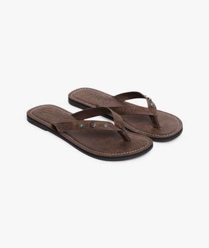 Damen Flip Flops mit Kunstleder-prägung - Größe: 7-8 - Superdry - Modalova