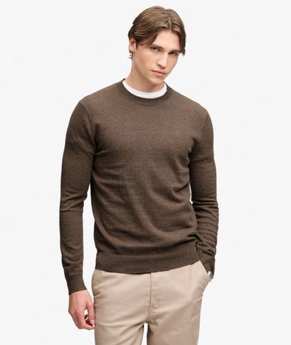 Herren Essential Pullover aus Wollmischung mit Schmaler Passform - Größe: M - Superdry - Modalova