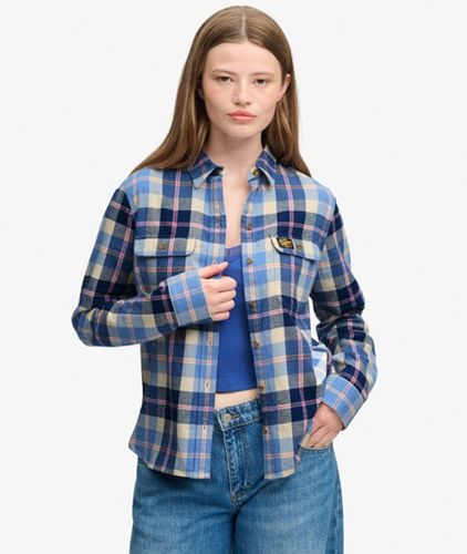 Chemise Flanelle Carreaux Coupe Décontractée Taille: 40 - Superdry - Modalova