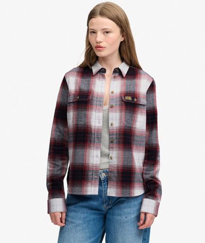 Chemise Flanelle Carreaux Coupe Décontractée Taille: 36 - Superdry - Modalova