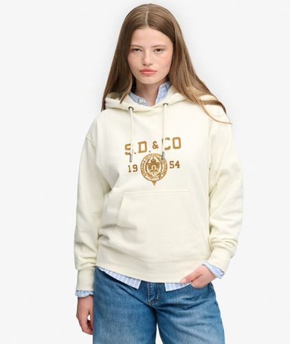 Damen Athletic Flock Kapuzenpullover Lockere Passform - Größe: 44 - Superdry - Modalova