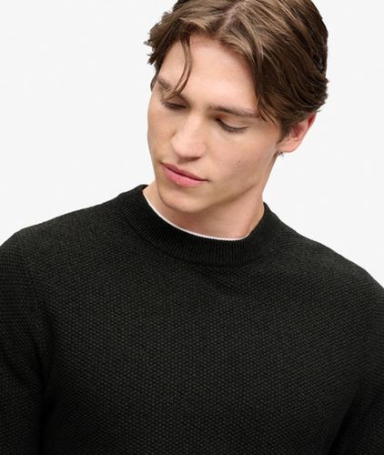 Herren Pullover mit Strukturstrick Lockerer Passform - Größe: M - Superdry - Modalova