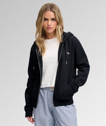 Sweat à Capuche Zippé Avec Logo Brodé Signature Taille: 40 - Superdry - Modalova