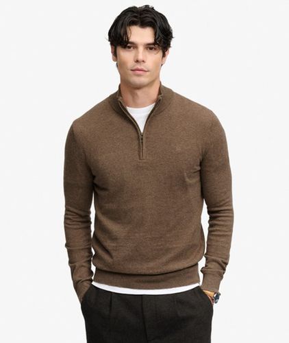 Herren Essential Pullover mit Halbzip Schmale Passform - Größe: S - Superdry - Modalova