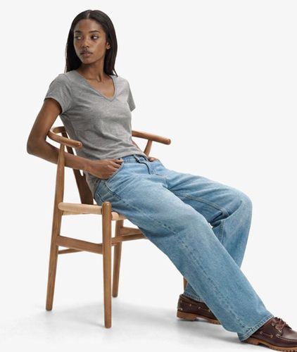 Damen Studios Slub T-shirt mit Stickerei - Größe: 34 - Superdry - Modalova