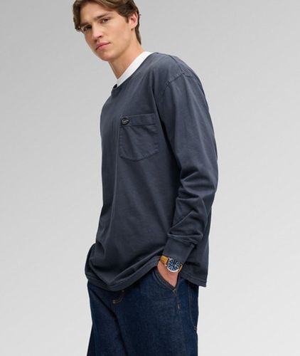 Herren Langärmliges T-shirt mit Tasche - Größe: M - Superdry - Modalova