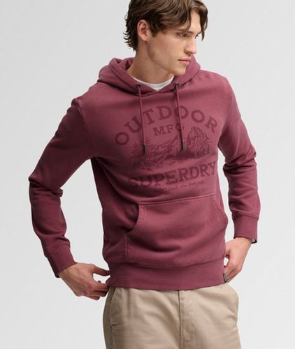 Herren Baumwolle Grafikdruck Outdoor Icon Kapuzenpullover Lockere Passform, , Größe: M - Superdry - Modalova