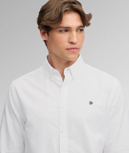 Herren Preppy Oxford Langarmhemd mit Lockerer Passform - Größe: Xxl - Superdry - Modalova
