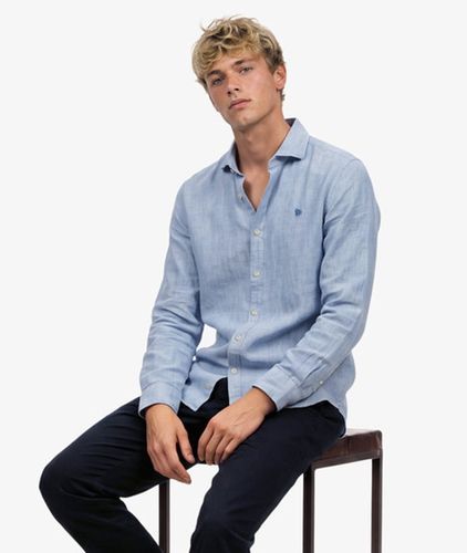 Chemise en lin Riviera à Manches Longues Taille: Xxl - Superdry - Modalova