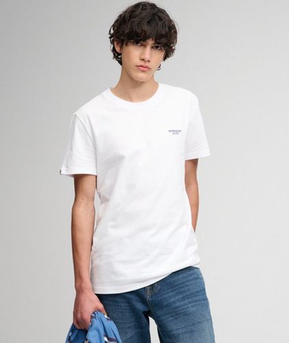 Herren Essential Stacked Logo T-shirt mit Schmaler Passform - Größe: S - Superdry - Modalova