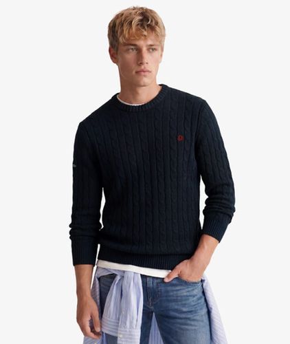Pull Ras du Cou en Maille Torsadée Taille: S - Superdry - Modalova