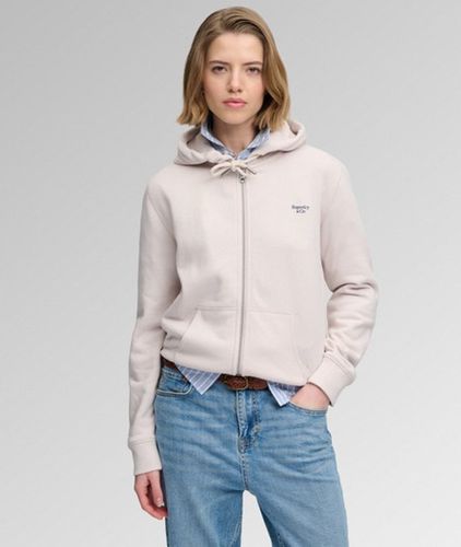 Sweat à Capuche Zippé Avec Logo Brodé Signature Taille: 44 - Superdry - Modalova