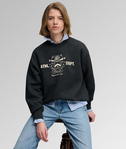 Damen Baumwolle Gestickter Country Club Crew Sweatshirt, , Größe: 40 - Superdry - Modalova