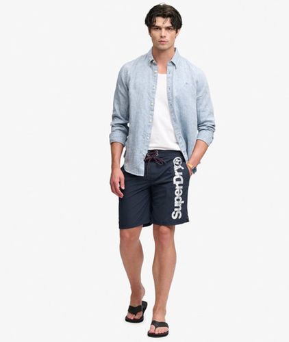 Herren und Klassische Boardshorts Mit Logo-druck, Größe: M - Größe: M - Superdry - Modalova