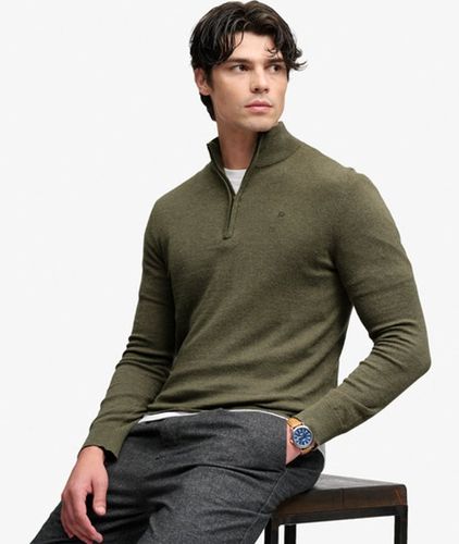 Herren Essential Pullover mit Halbzip Schmale Passform - Größe: S - Superdry - Modalova