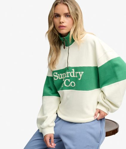 Damen Company Logo Sweatshirt mit Lockerer Passform - Größe: 40 - Superdry - Modalova