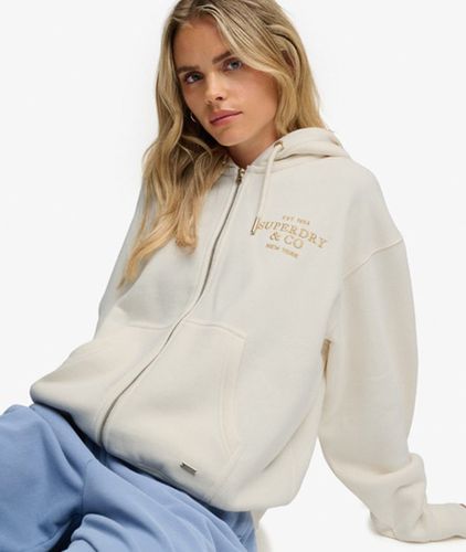 Damen Luxe Kapuzenjacke mit Lockerer Passform - Größe: 42 - Superdry - Modalova