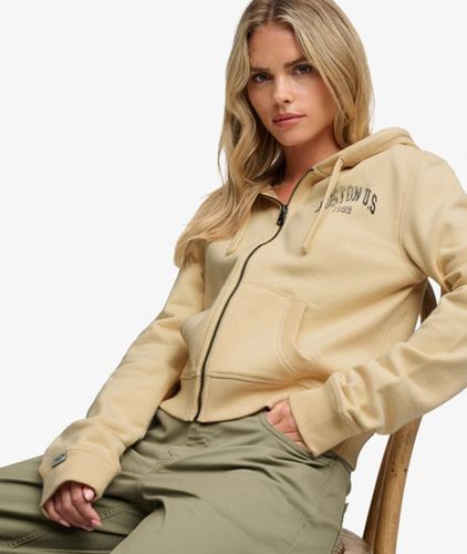 Damen Athletic Essentials Kurze Kapuzenjacke mit Lockerer Passform - Größe: 40 - Superdry - Modalova