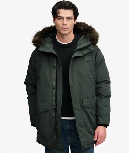 Herren Everest Parka mit Kunstfellbesatz - Größe: L - Superdry - Modalova