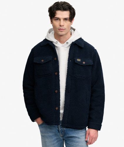 Herren Retro Fleece Overshirt - Größe: Xxl - Superdry - Modalova