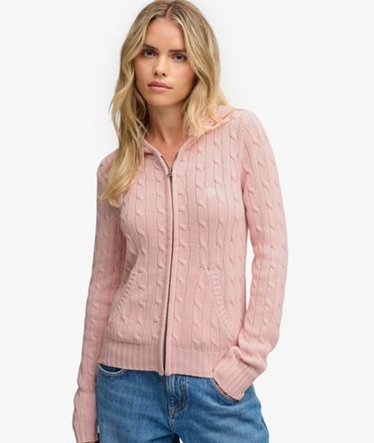 Sweat Zippé à Capuche Cable Knit Coupe Ajustée Taille: 40 - Superdry - Modalova