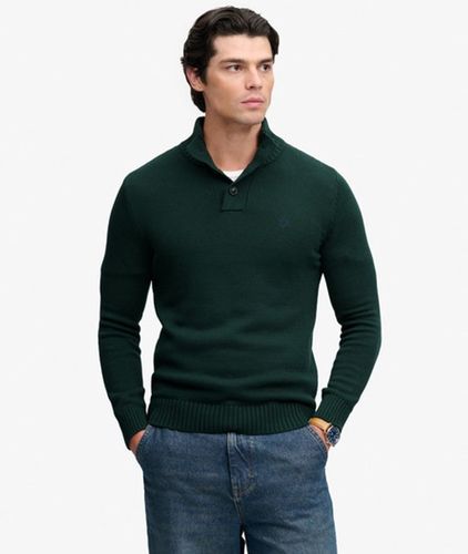 Herren Pullover Henley mit Schmaler Passform - Größe: M - Superdry - Modalova
