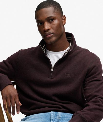 Herren Essential Serif Logo Sweatshirt mit Lockerer Passform - Größe: M - Superdry - Modalova