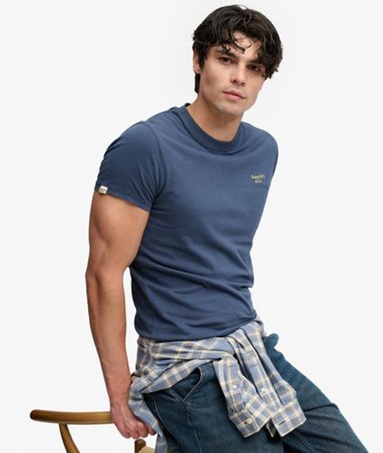 Herren Essential Serif Logo T-shirt mit Schmaler Passform - Größe: XL - Superdry - Modalova