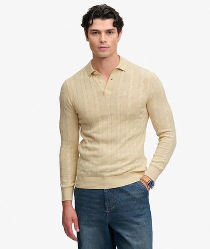 Herren Strick-poloshirt mit Lockerer Passform - Größe: M - Superdry - Modalova