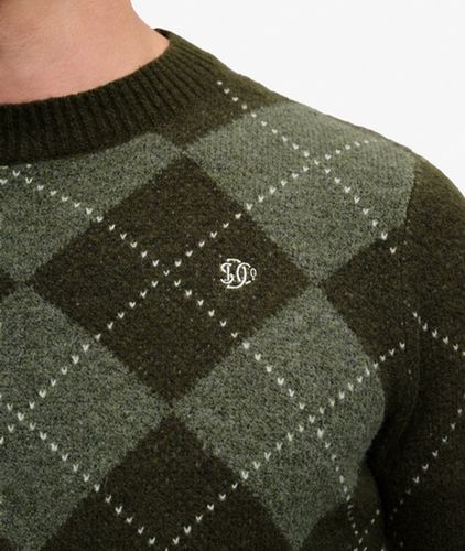 Herren Argyle-pullover mit Lockerer Passform - Größe: XL - Superdry - Modalova