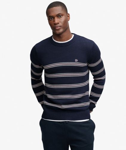 Herren Gestreifter Pullover mit Schmaler Passform - Größe: Xxxl - Superdry - Modalova