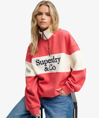 Damen Company Logo Sweatshirt mit Lockerer Passform - Größe: 36 - Superdry - Modalova