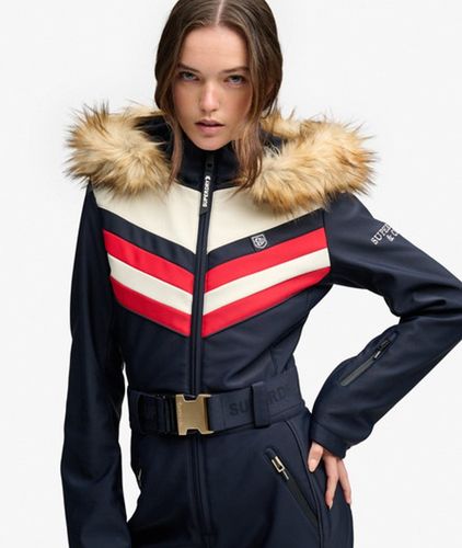 Combinaison de Ski Luxe Chevron Coupe Ajustée Taille: 42 - Superdry - Modalova