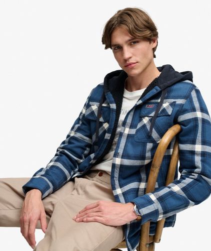 Herren Borg-gefüttertes Overshirt mit Kapuze - Größe: M - Superdry - Modalova