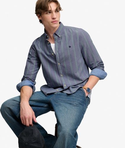 Herren Preppy Oxford Langarmhemd mit Lockerer Passform - Größe: S - Superdry - Modalova