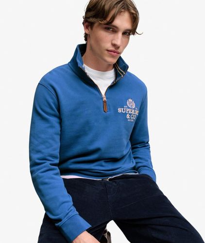 Herren Company Logo Sweatshirt mit Lockerer Passform - Größe: Xxl - Superdry - Modalova