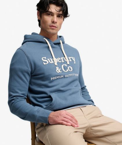 Herren Company Logo Kapuzenpullover mit Lockerer Passform - Größe: XL - Superdry - Modalova