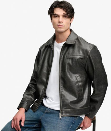 Herren Jacke aus Kunstleder mit Lockerer Passform - Größe: S - Superdry - Modalova