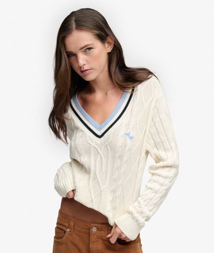 Damen Leichter Cricket-pullover Lockere Passform - Größe: 42 - Superdry - Modalova