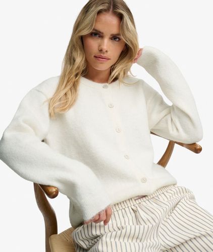 Cardigan en Maille Brossée Coupe Décontractée Taille: 38 - Superdry - Modalova