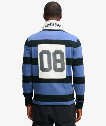 Polo Monogram Stripe Coupe Décontractée Taille: Xxl - Superdry - Modalova